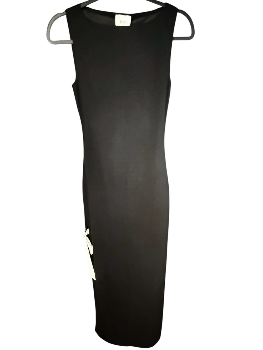 Few Moda o.p.t. High Slit Side Tie Stretchy Maxi Dress Sleeveless NWT
